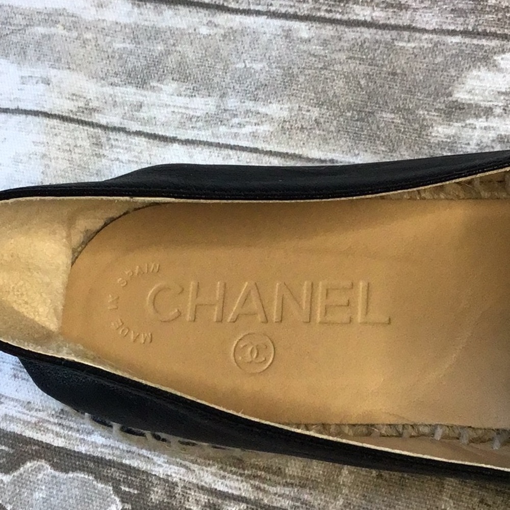 CHANEL Black Espadrilles Sz EU 41 - Picture 8 of 11